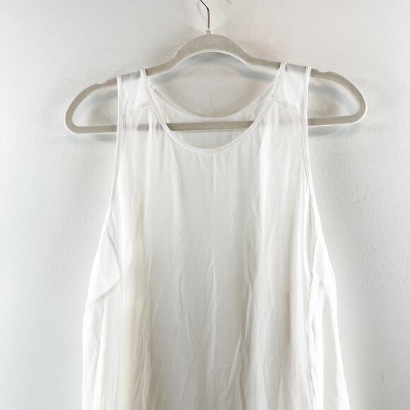 Lululemon Sculpt Flowy Relaxed Fit Mesh Muscle Tank Top White Medium - Picture 8 of 8